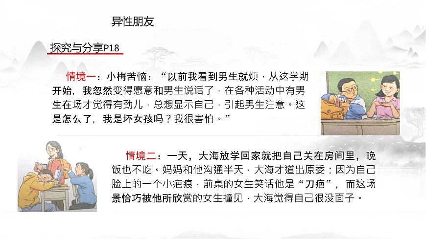 人教版道德與法治七年級下冊 2.2 青春萌動 課件第7頁