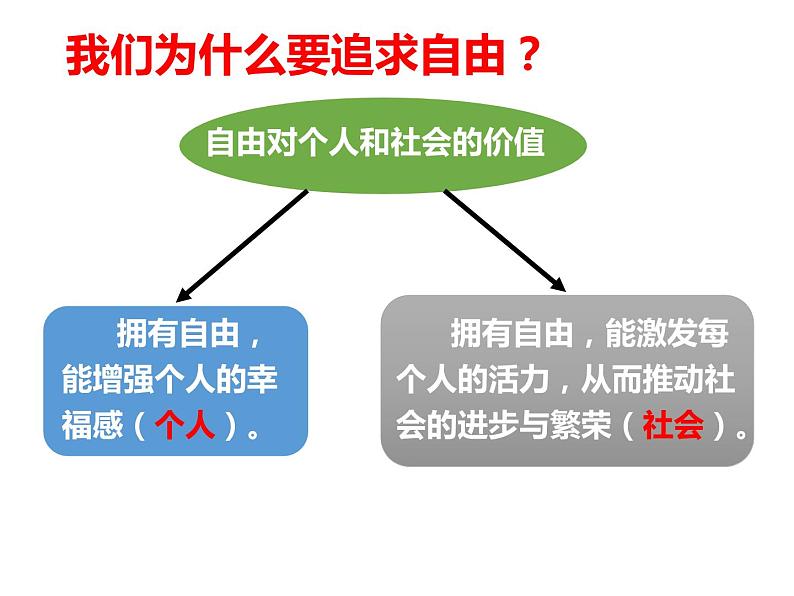 2020-2021学年人教版道德与法治八年级下册课件7.1 自由平等的真谛(46张)第7页