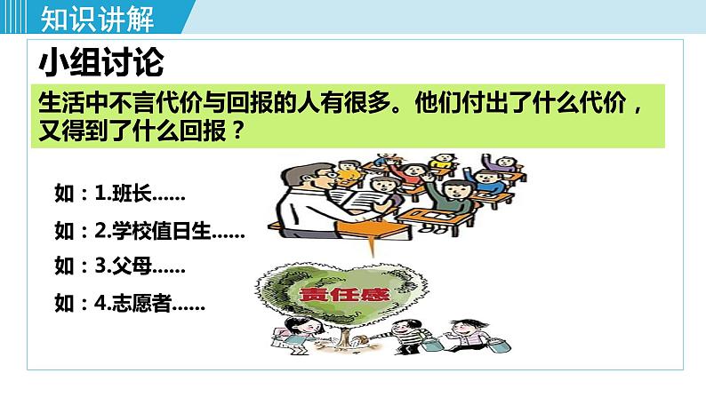 人教版八年级政治上册 第三单元 第六课 责任与角色同在 6.2 做负责任的人课件07