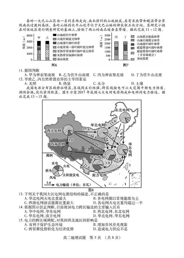 2020-2021学年山东省枣庄市高二下学期期末考试地理试题 PDF版03