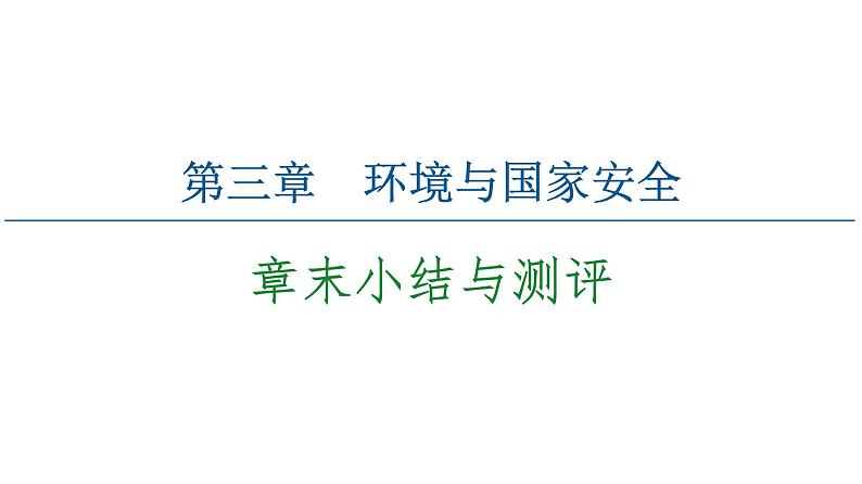 第3章 章末小结与测评 课件-中图版(2019)高中地理选择性必修301