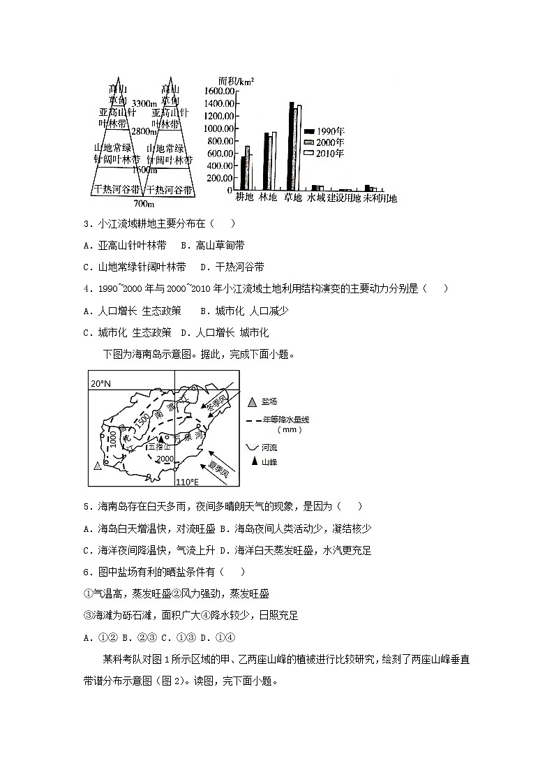 新教材2020_2021学年高二地理下学期暑假训练8自然环境的整体性与差异性 含解析第3页
