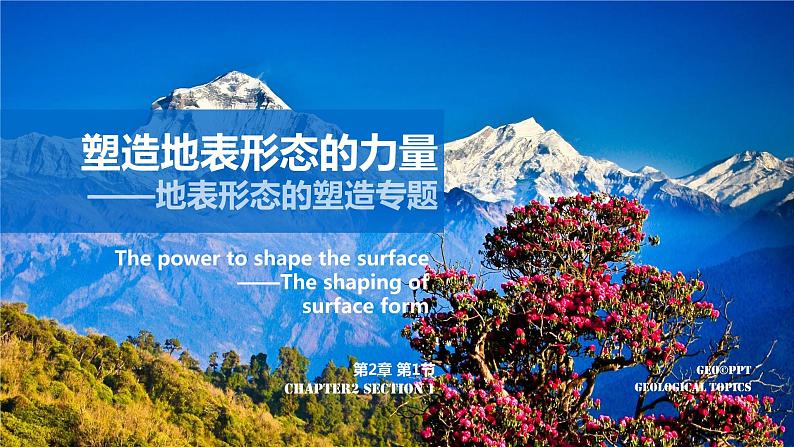 2.1 塑造地表形态的力量 -【新教材】人教版(2019)高中地理选择性必修1课件01