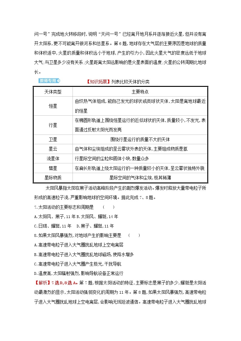 高中地理第一单元从宇宙看地球课件+学案+课时评价+单元评价打包20套鲁教版必修103