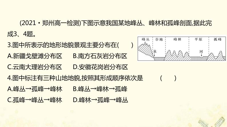 高中地理第三单元从圈层作用看地貌与土壤课件+学案+课时评价+单元评价打包24套鲁教版必修104