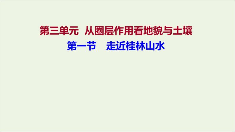 高中地理第三单元从圈层作用看地貌与土壤课件+学案+课时评价+单元评价打包24套鲁教版必修101