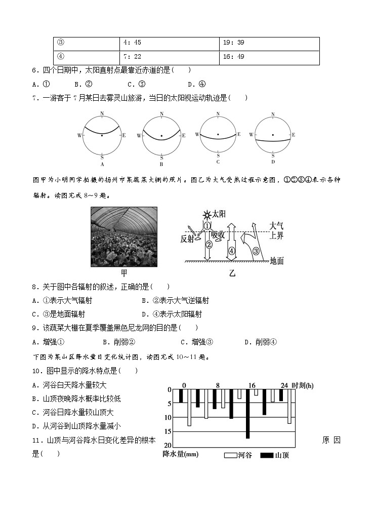 山东省济宁市2022届高三上学期开学考试 地理 (含答案)练习题第2页