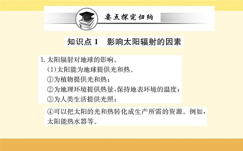 新教材2022版人教版地理必修第一册课件:第一章+第二节+太阳对地球的影响+08