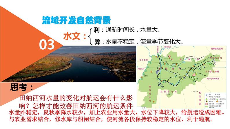 高中地理必修三课件-3.2 流域的综合开发——以美国田纳西河流域为例(17)-人教版06