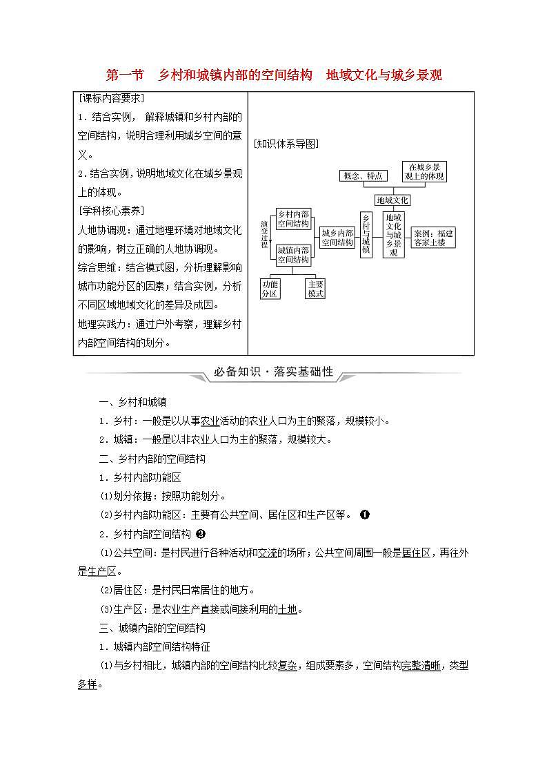 高考地理一轮复习第10章乡村和城镇课件+学案中图版01