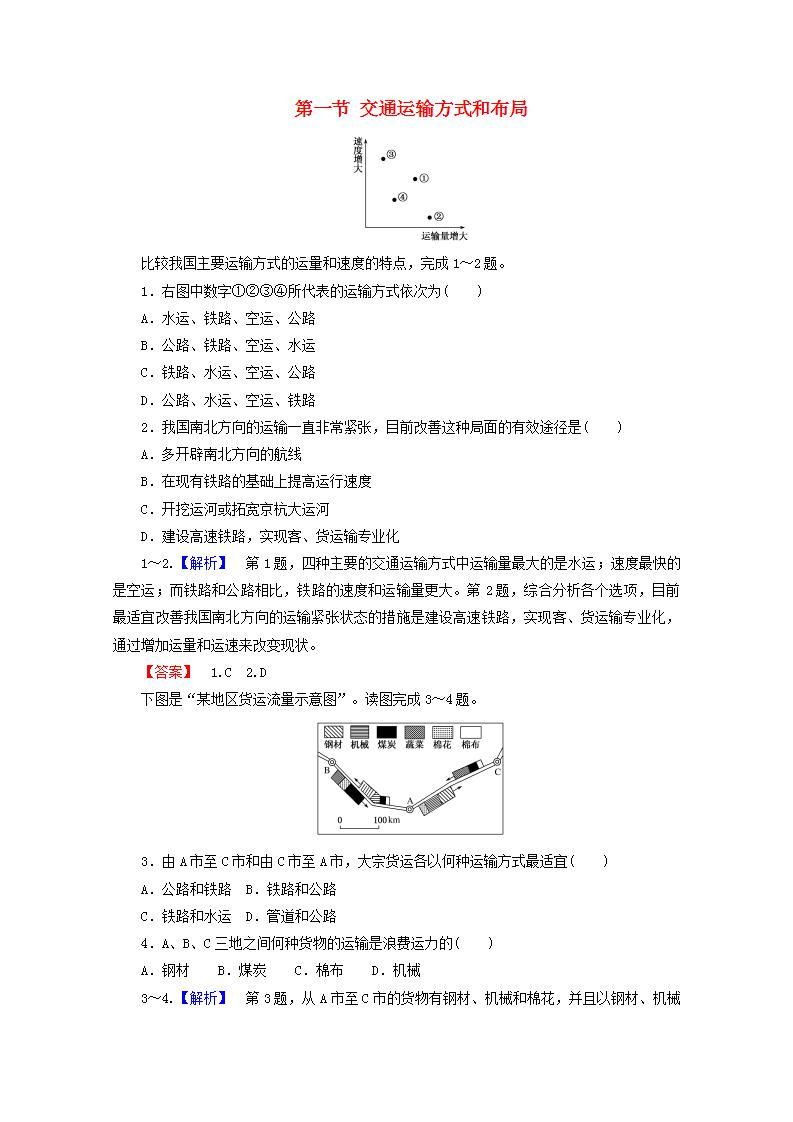 高中地理第五章交通运输布局及其影响课件+教案+作业打包18套新人教版必修201