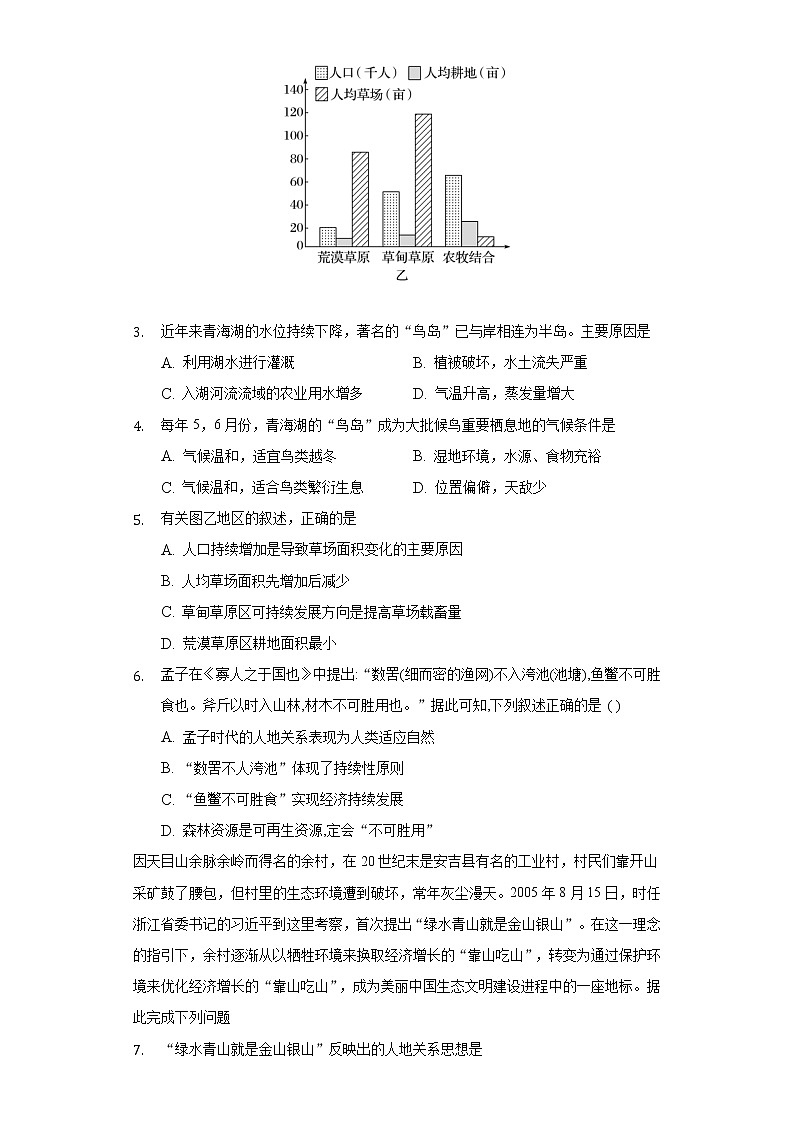 5.2走向人地协调——可持续发展 同步练习 人教版 (2019)高中地理必修第二册02