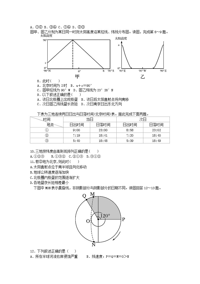 河北省盐山中学2021-2022学年高二9月月考地理试题 Word版含答案第2页