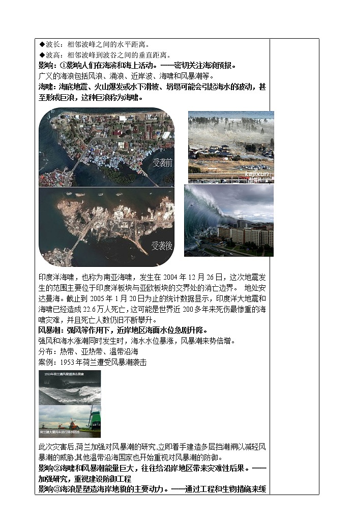 3.3海水的运动——海浪、潮汐教案02