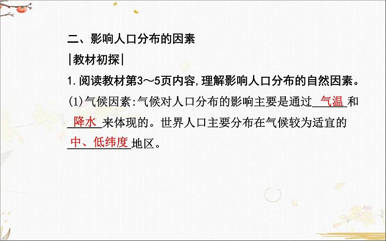 人教版(2019)高中地理必修二第一章第一节 人口分布课件PPT第5页
