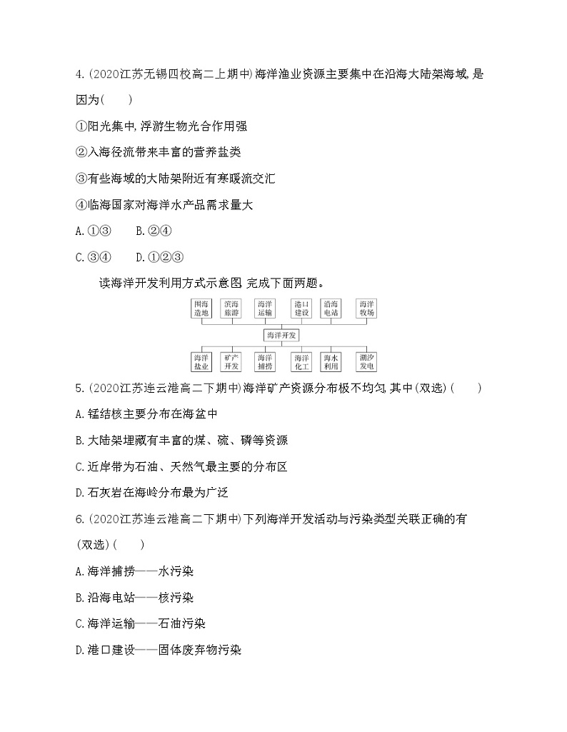 第四节 海洋空间资源开发与国家安全练习题02