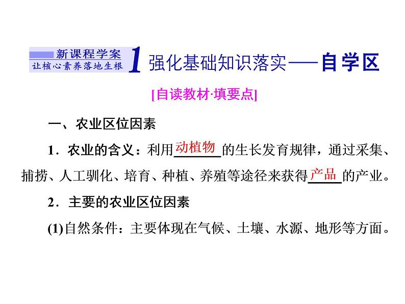 湘教版(2019)高中地理必修二第一节 农业区位因素与农业布局课件PPT03