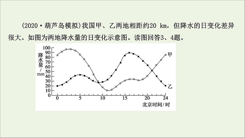 高考地理一轮复习课时作业八气压带和风带课件第5页