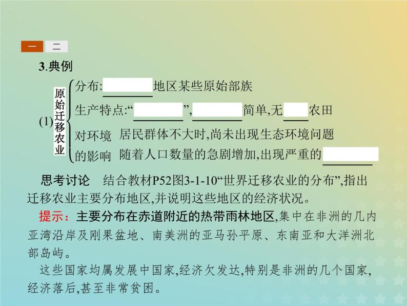 高中地理第三章生产活动与地域联系1.2世界主要农业地域类型农业生产活动对地理环境的影响课件中图版必修204