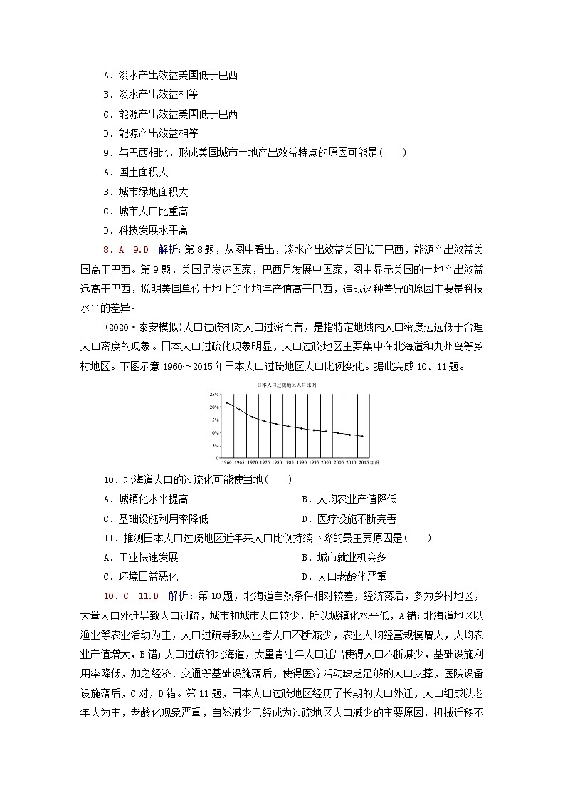 高考地理一轮复习课时练习52世界主要的国家含解析新人教版03
