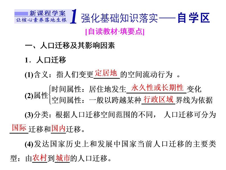 湘教版(2019)高中地理必修二第二节 人口迁移课件PPT第3页