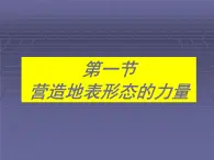 人教版地理必修一4.1《营造地表形态的力量》课件