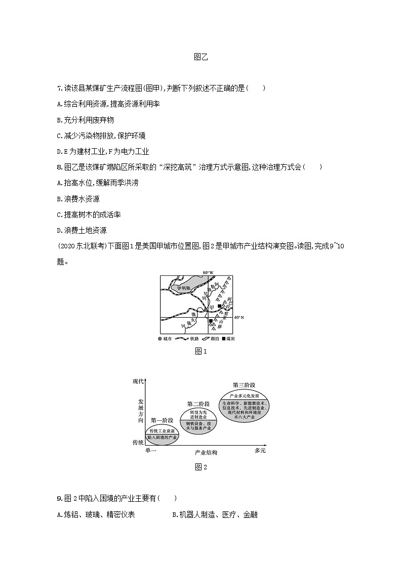 2022高考地理一轮复习课时规范练28能源资源的开发含解析新人教版第3页