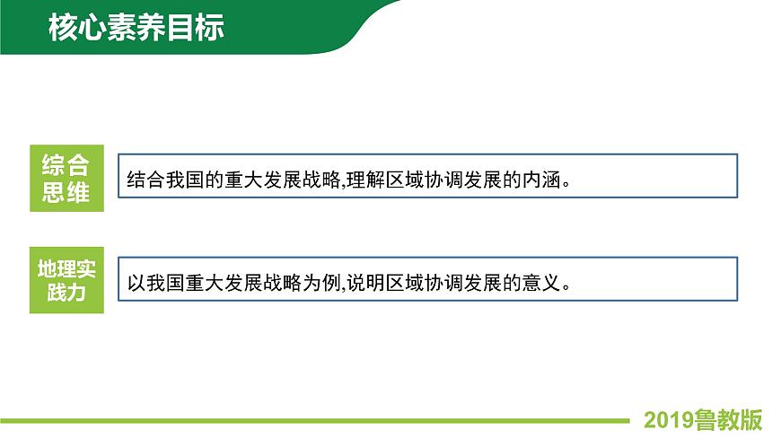 2019魯教版選擇性必修二4.1區(qū)域協(xié)調(diào)發(fā)展的內(nèi)涵與意義第3頁