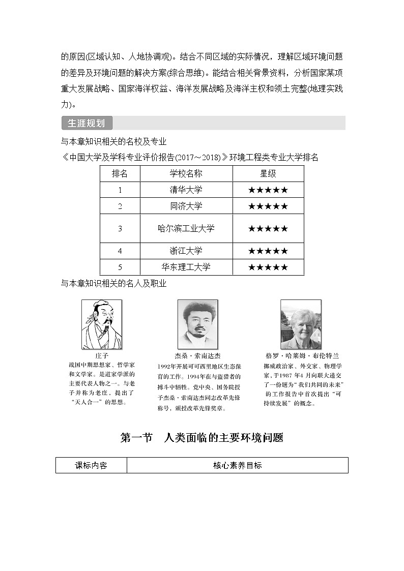2020-2021学年高中地理新人教版必修第二册 第五章 第一节 人类面临的主要环境问题 学案1第2页