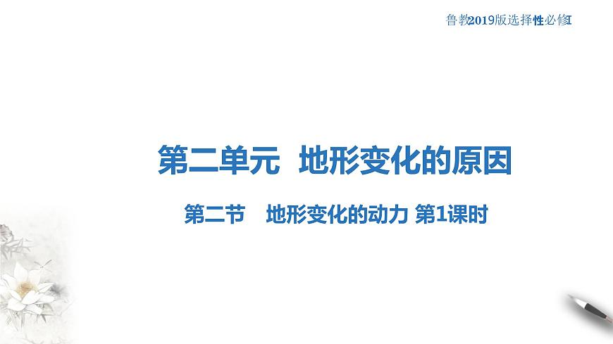【新教材精創(chuàng)】2.2 地形變化的動(dòng)力（第1課時(shí)）課件-魯教版高中地理選擇性必修Ⅰ(共40張PPT)第1頁(yè)