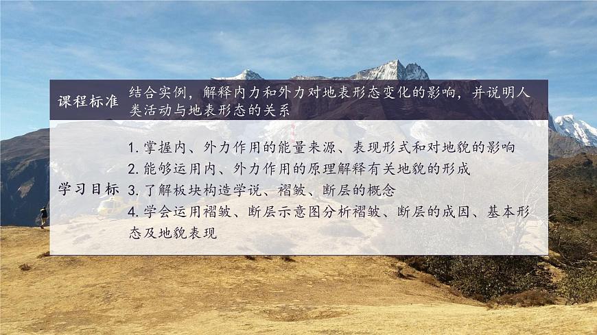 【新教材精創(chuàng)】2.2 地形變化的動(dòng)力（第1課時(shí)）課件-魯教版高中地理選擇性必修Ⅰ(共40張PPT)第3頁(yè)