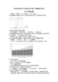 黑龙江省哈尔滨市第六中学校2021-2022学年高三上学期期末考试地理试题（Word版含答案）