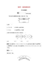 2021学年第四节 地球的圈层结构课后练习题