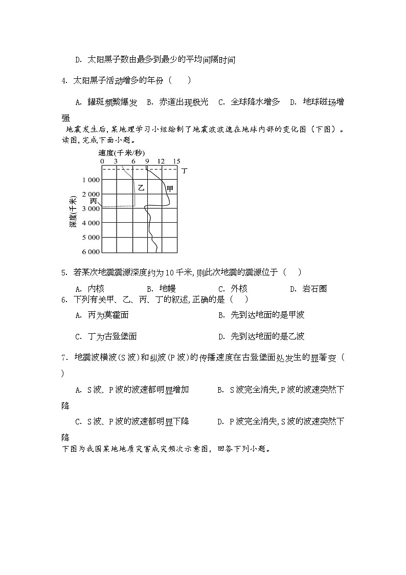 甘肃省兰州市教育局第四片区2021-2022学年高一上学期期末考试地理试题含答案第2页