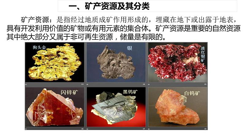 2.3矿产资源与国家安全(第一课时)2021-2022学年湘教版高二地理选择性必修三高效优质课件03