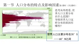 2022中图版2019必修二第一节 人口分布的特点及影响因素第1课时（共2课时）18张PPT