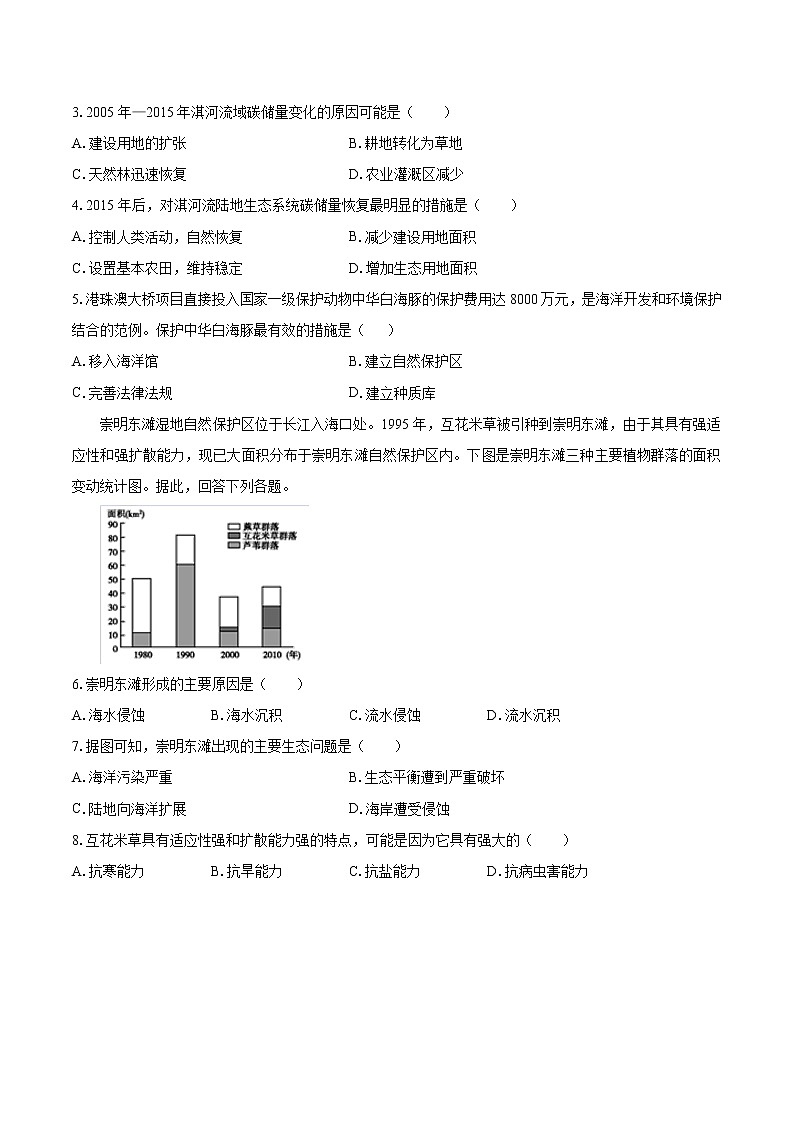 綜合檢測(cè)二　高中地理新湘教版選擇性必修3第2頁(yè)