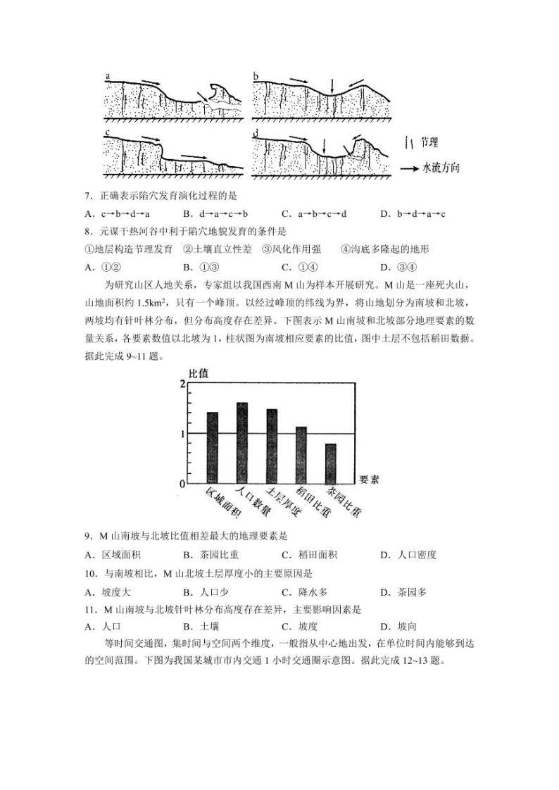 山东省烟台市2021届高三下学期5月高考适应性练习（二）（二模）地理试题含答案（可编辑）03