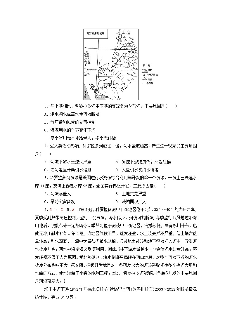 高中地理第四章区际联系与区域协调发展专题强化训练含解析新人教版选择性必修02