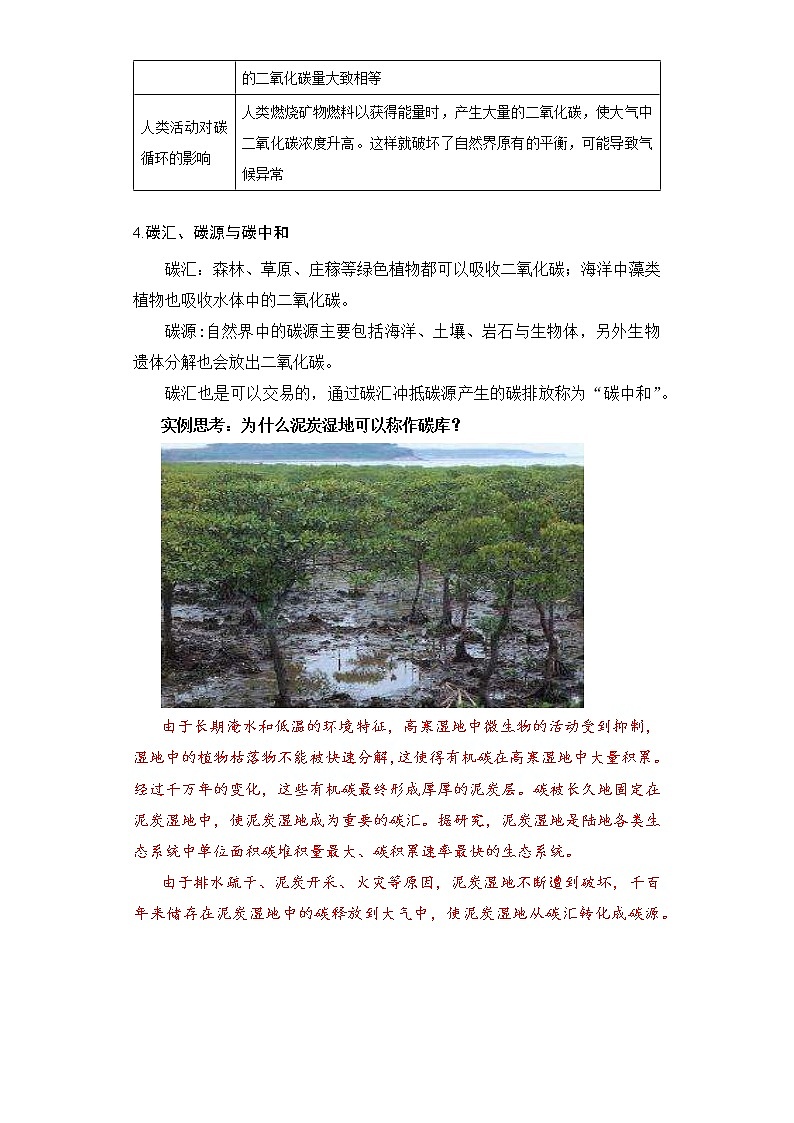 2022屆高三地理二輪專題復(fù)習(xí) 學(xué)案 微專題 碳循環(huán)第3頁(yè)