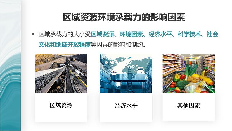 1.3资源环境承载力与人口合理容量-2020-2021学年高一地理同步优质课件(新教材中图版必修第二册)第8页