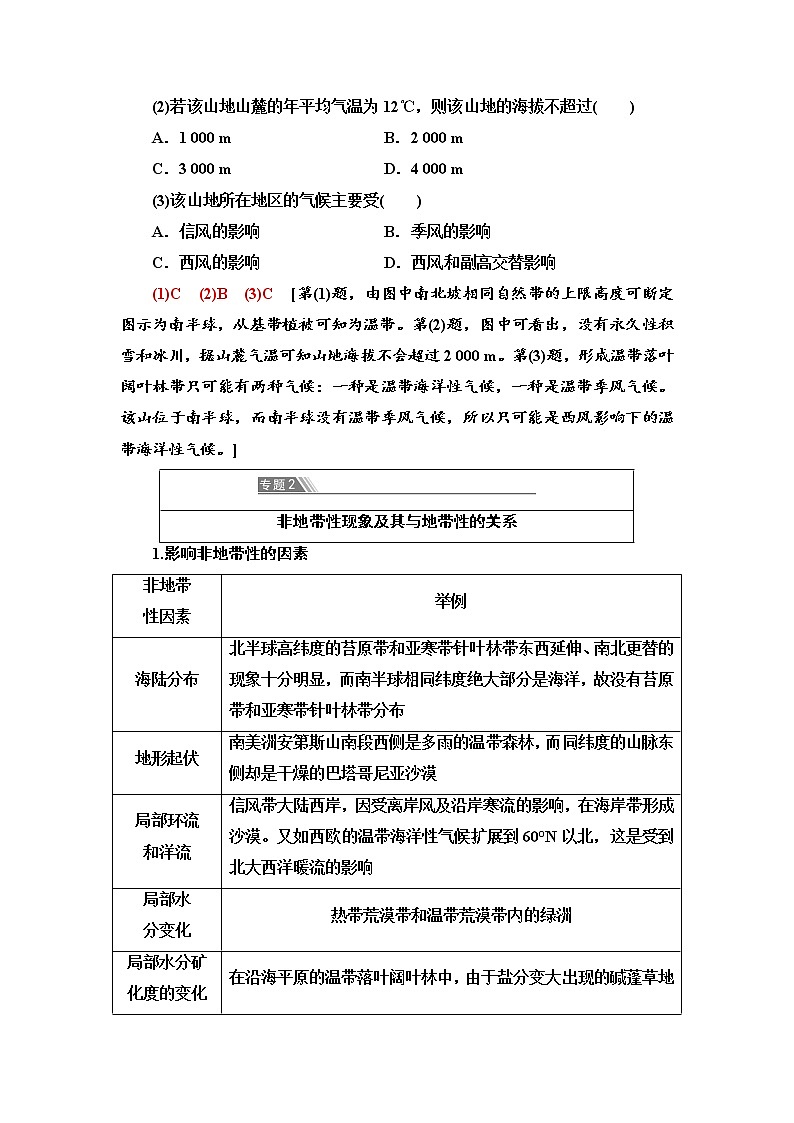第5章 章末小结与测评 学案-中图版选择性必修1地理第3页