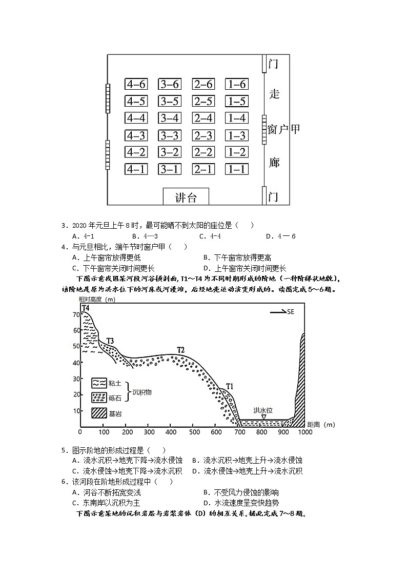 2021-2022学年江苏省高邮市临泽中学高二上学期12月联考地理试题(Word版)02