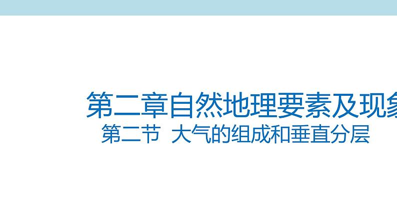 2.2 大气组成与垂直分层课件(2)-中图版高中地理必修第一册(共20张PPT)01
