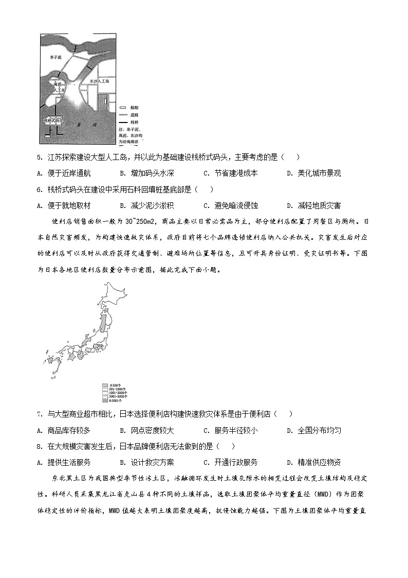 2022届广东省汕头市高考二模地理试题02