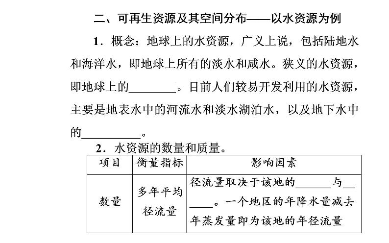 第一节 自然资源的数量、质量及空间分布课件PPT07