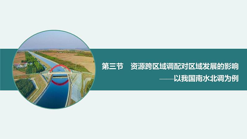 3.3资源跨区域调配对区域发展的影响——以我国南水北调为例 课件 (31张PPT)01