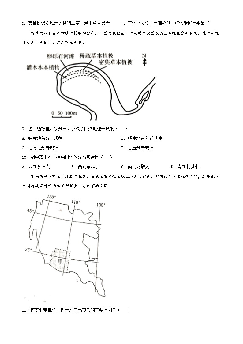 2022届浙江省杭州市高考二模地理试题第3页