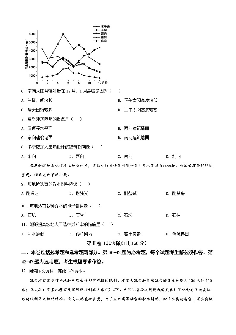 精品解析:内蒙古自治区赤峰市2021-2022学年高三下学期4月模拟考试文综地理试题(原卷版)第3页