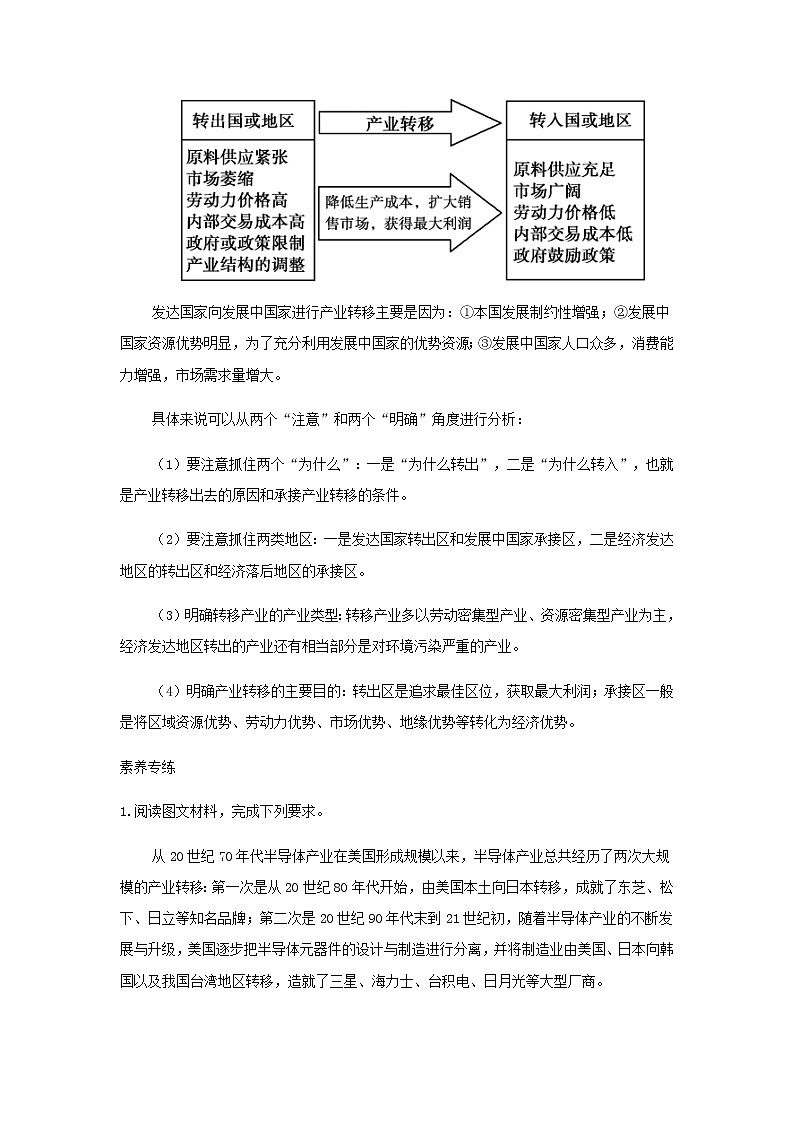 湘教版高中地理選擇性必修第二冊第三章區(qū)域合作章末總結(jié)學(xué)案第2頁